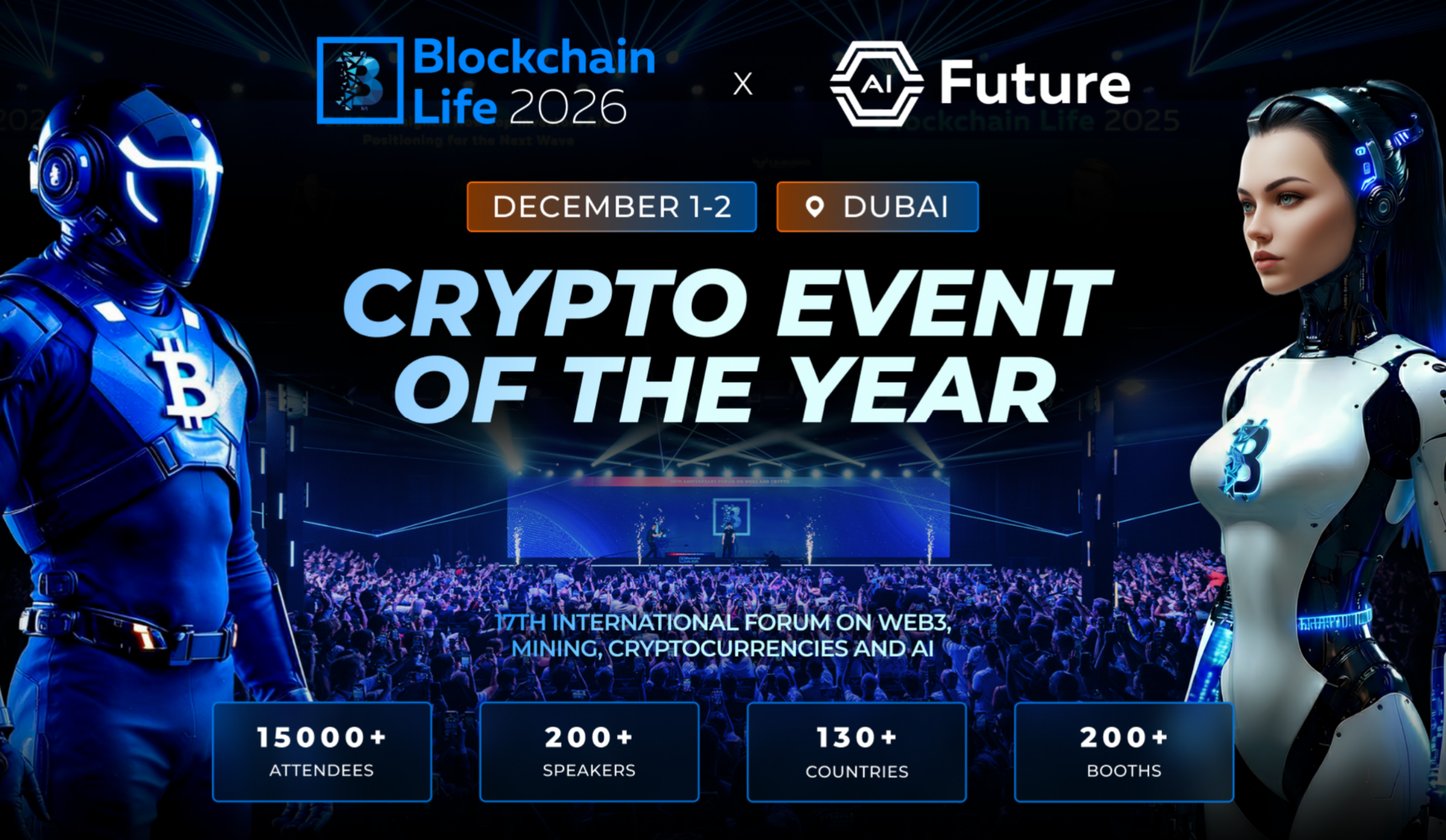Cover Image for Blockchain Life Returns to Dubai With the Debut of AI Future