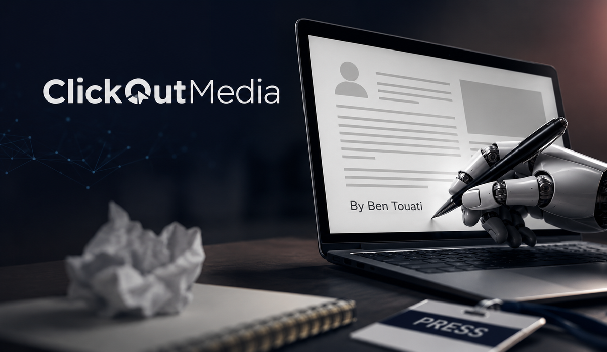 Cover Image for Clickout Media Published AI-Generated Articles Under Fired Journalist Ben Touati's Byline