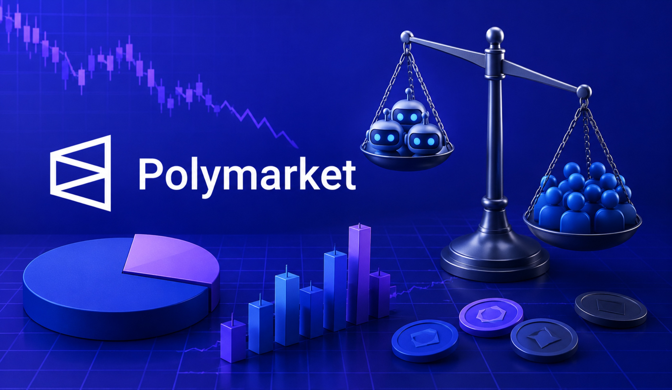 Cover Image for Polymarket Data Shows Most Prediction Markets Close Below $10,000 in Volume as Bots Dominate Thin Markets