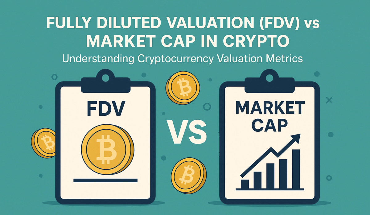 Cover Image for Fully Diluted Valuation (FDV) vs Market Cap in Crypto: Understanding Cryptocurrency Valuation Metrics
