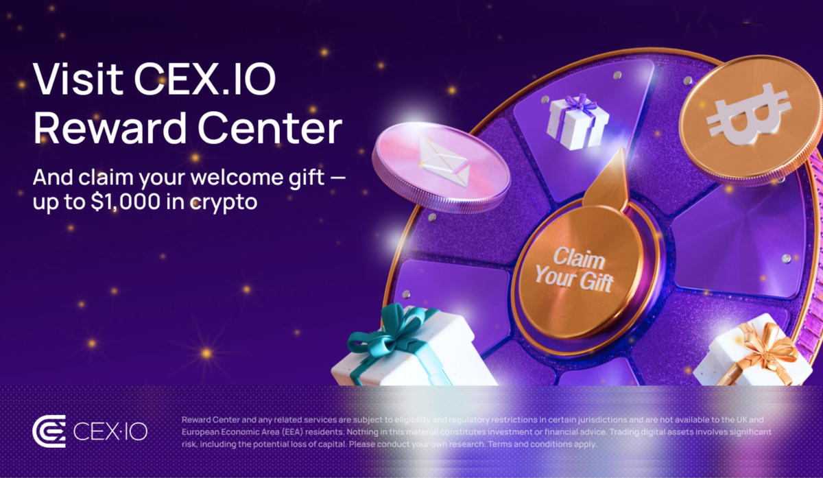 Cover Image for CEX.IO Introduces Reward Center, Kicks It Off with the Launch Giveaways