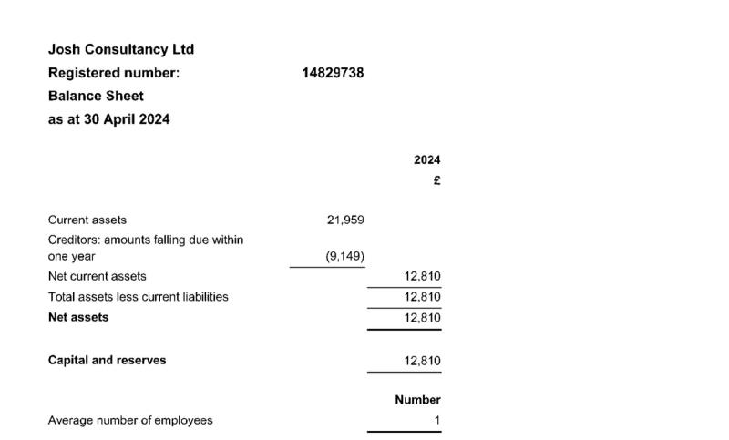 Company accounts filed as a micro entity, showing minimal equity          Ask ChatGPT