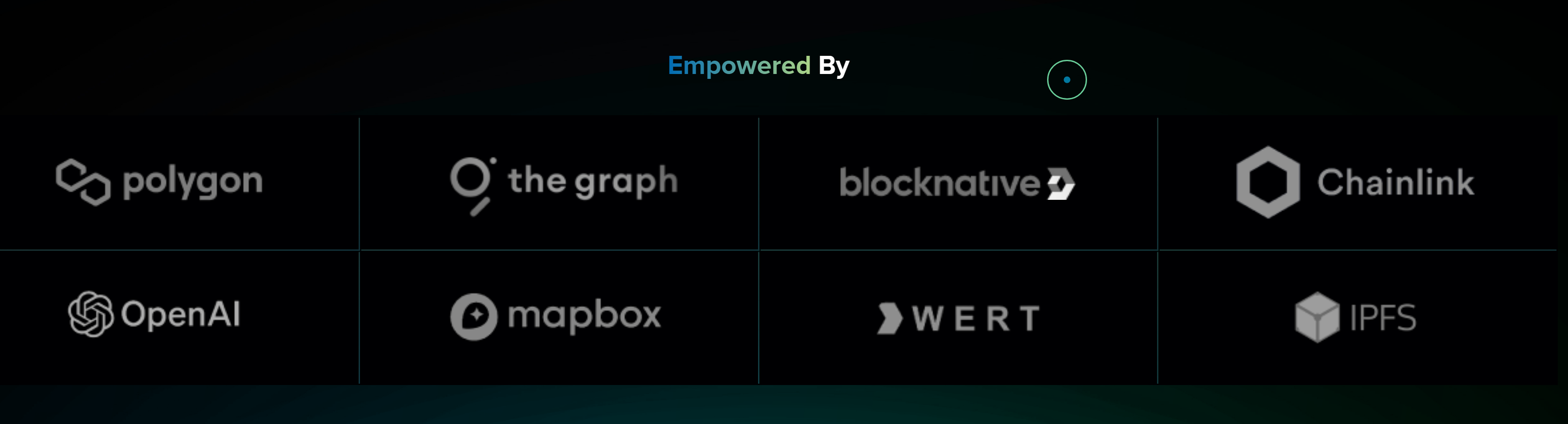 From EarthMeta website, a list of products empowering EarthMeta development.