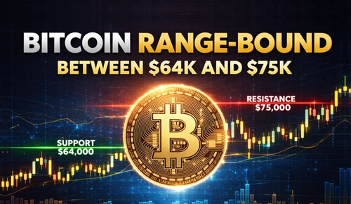 Bitcoin Trapped Between $64K and $75K as Market Waits for Breakout Toward $95K or Another Drop
