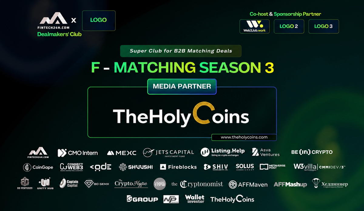 Cover Image for TheHolyCoins Named Official Media Partner of Fi24h DealMakers' Club Season 3
