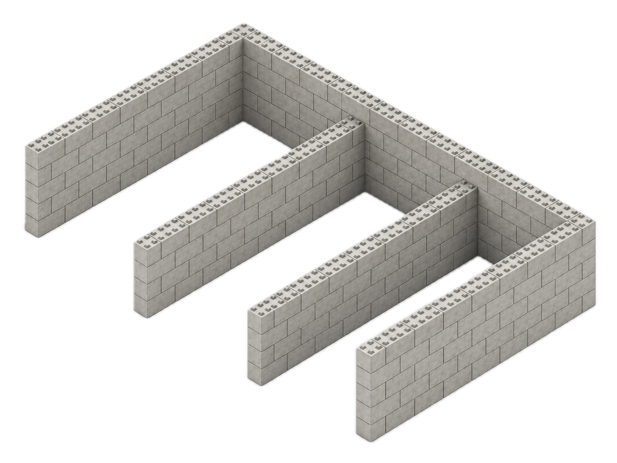 Montage de blocs béton modulaires Silitech