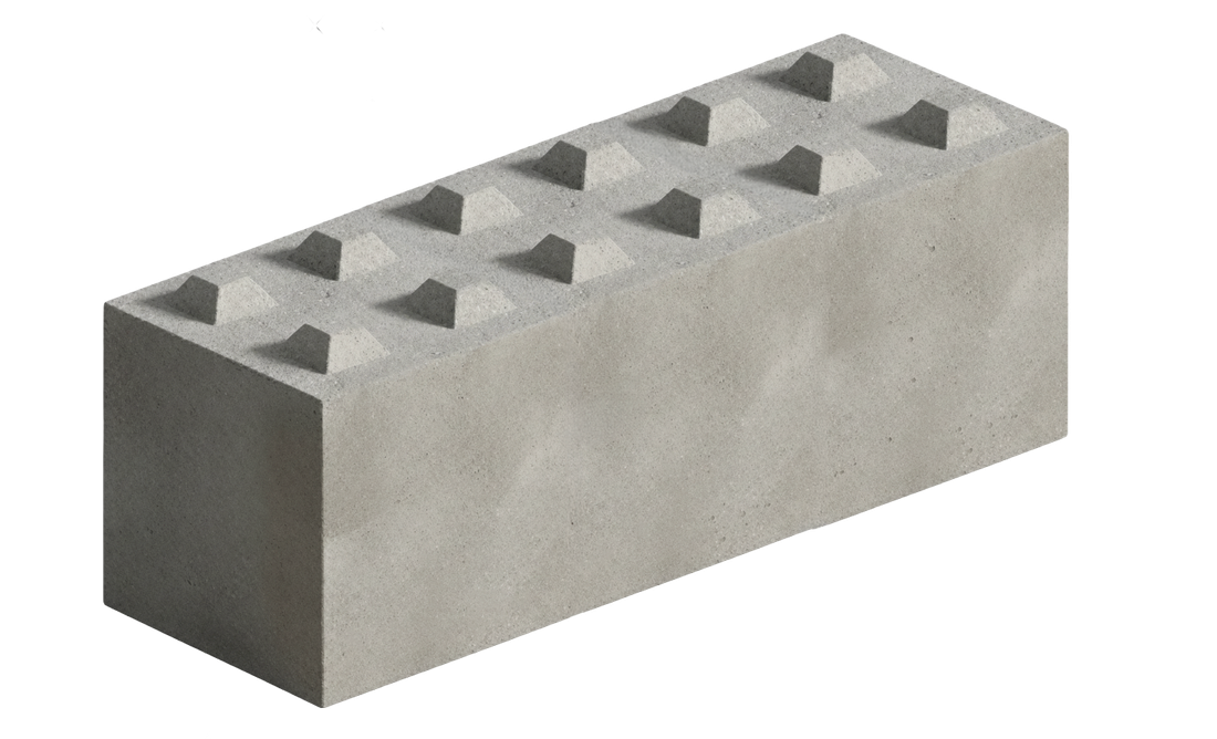 Bloc béton V-Bloc 1800 x 600 x 600 mm, vue en perspective