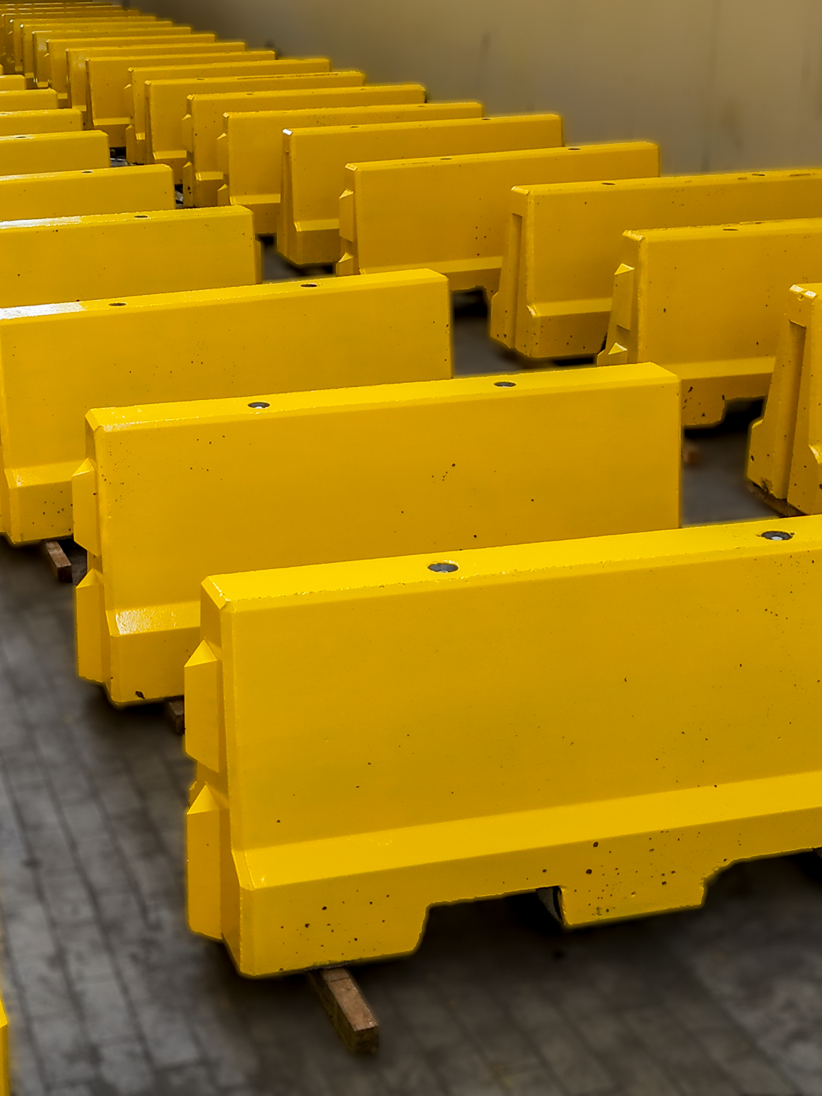 Glissières béton jaune Silitech