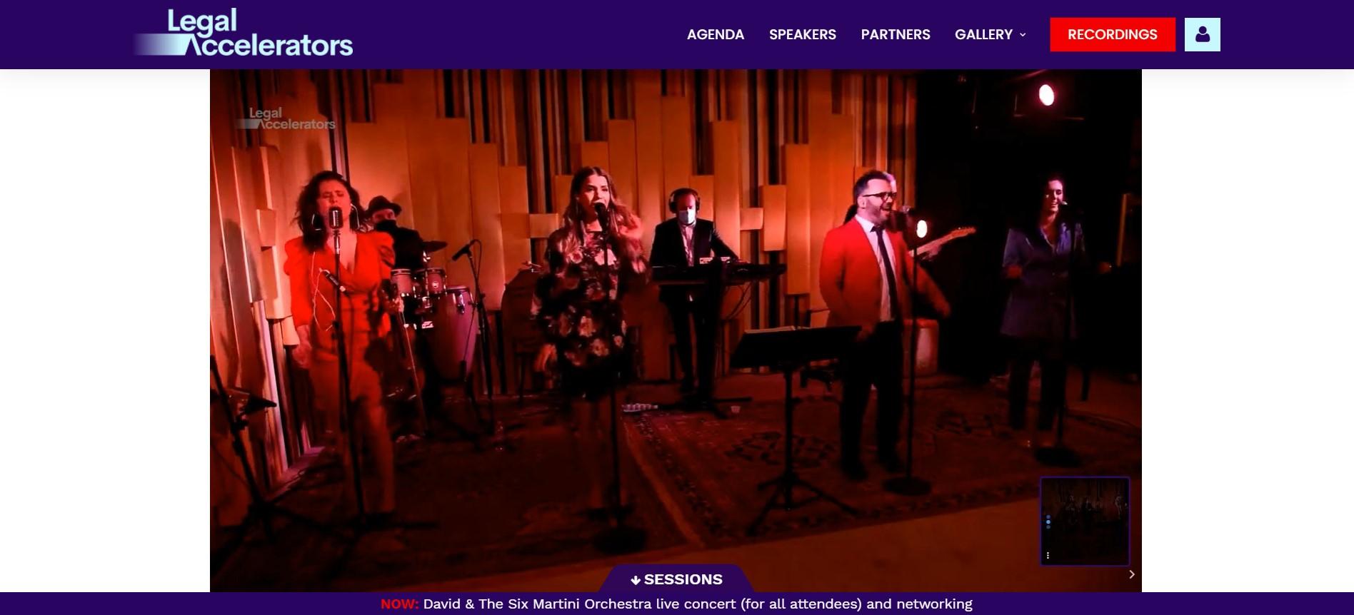 concert band plays online live stream