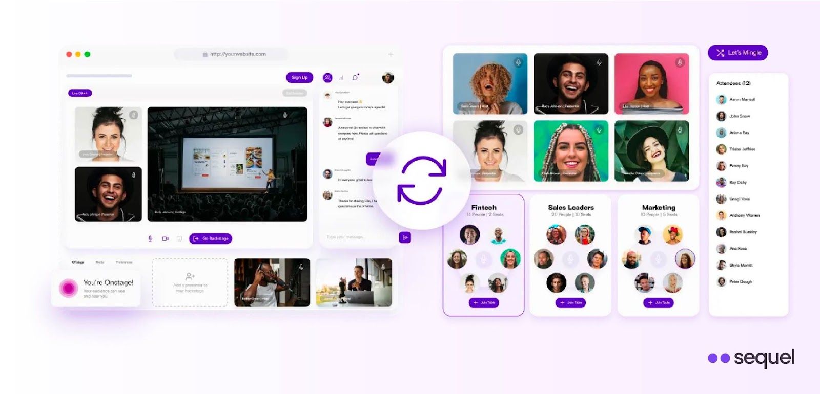 Sequel: Seamlessly Engage Live and Virtual Attendees
