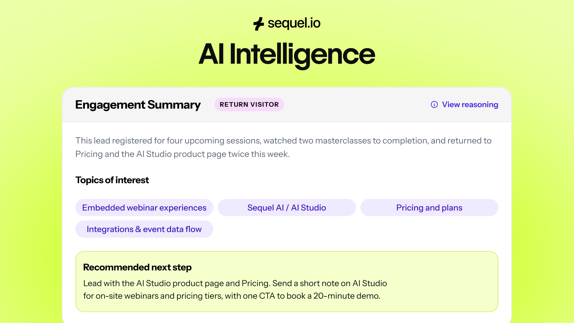 Sequel AI Intelligence