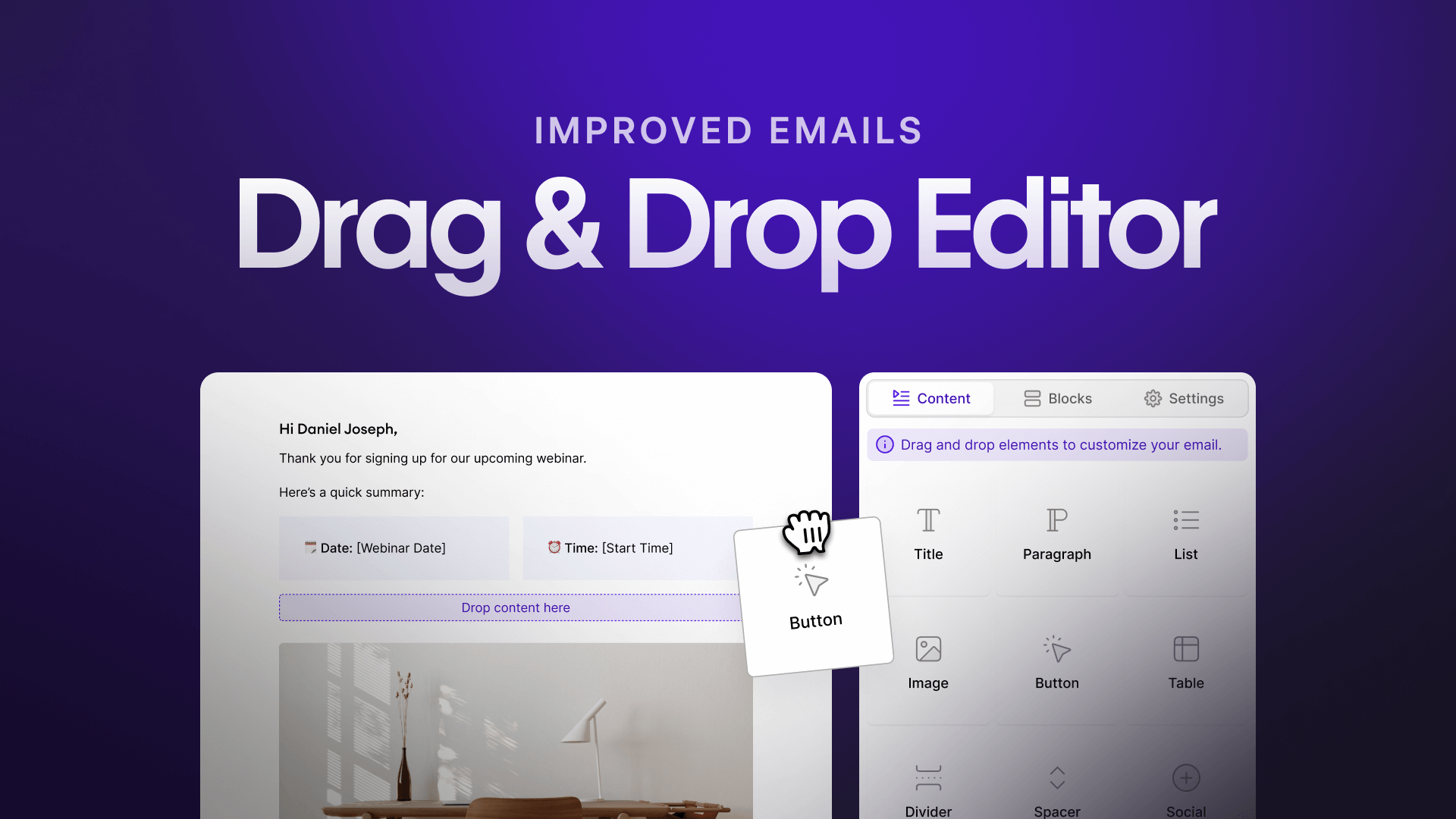 Drag-and-Drop Email Editor