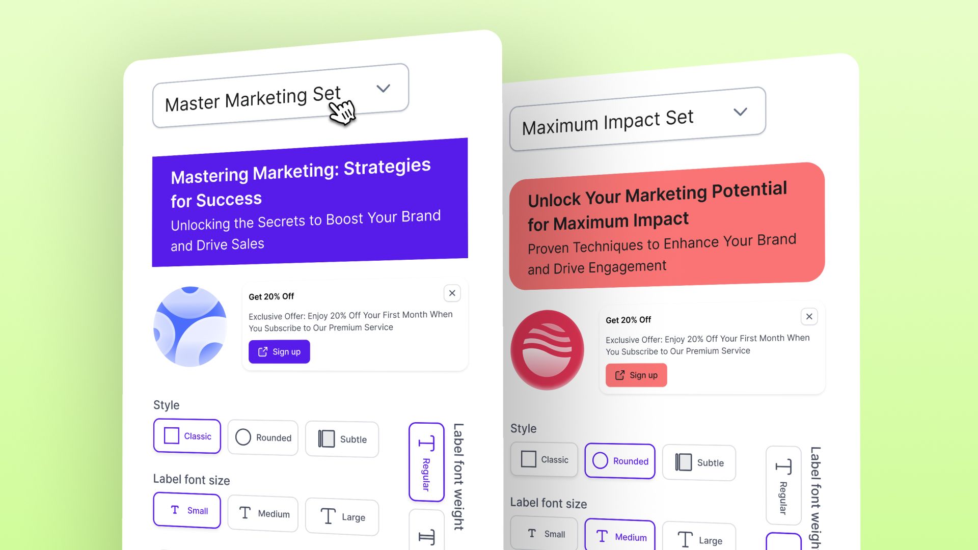 Save and Reuse Customized Webinar Sets