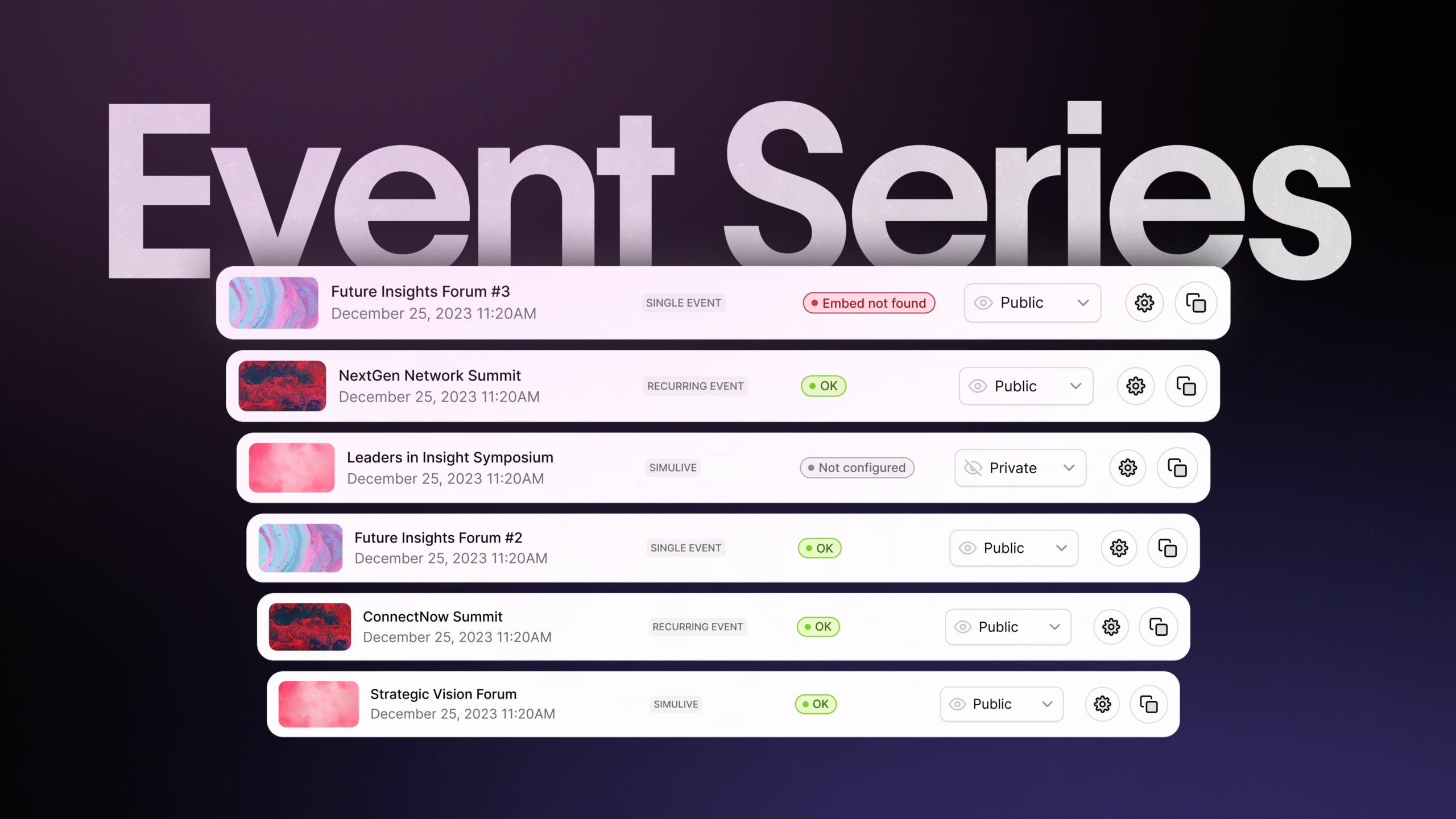 Event Series