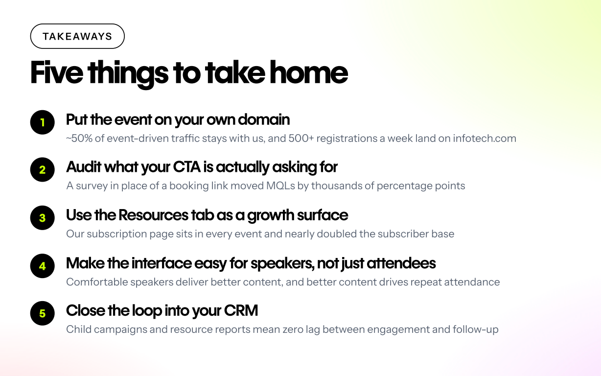 5 takeaways from Info-Tech's webinar playbook