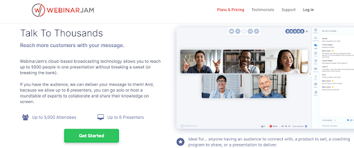 WebinarJam - no-frills webinar platform