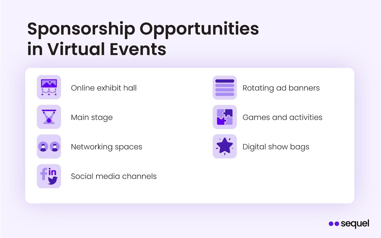 Sponsorships opportunities in virtual events