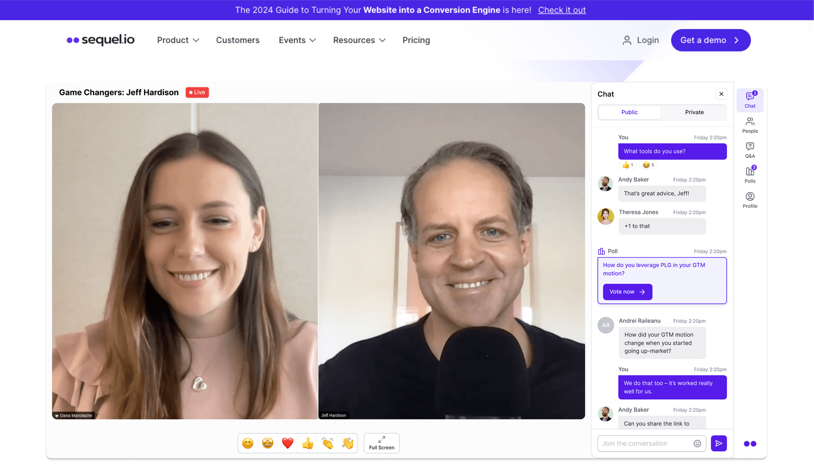 Game Changers webinars