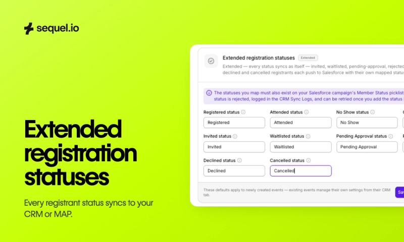 Extended Registration Statuses