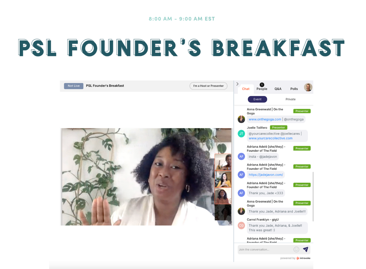 mindfulness workshop virtual conference fireside chat introvoke philly startup leaders