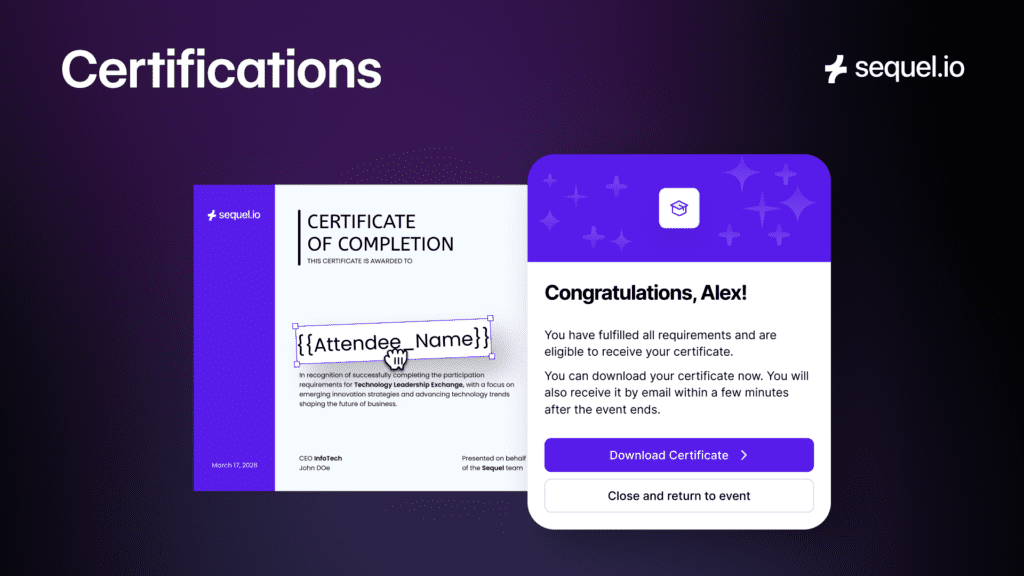 Sequel Certifications