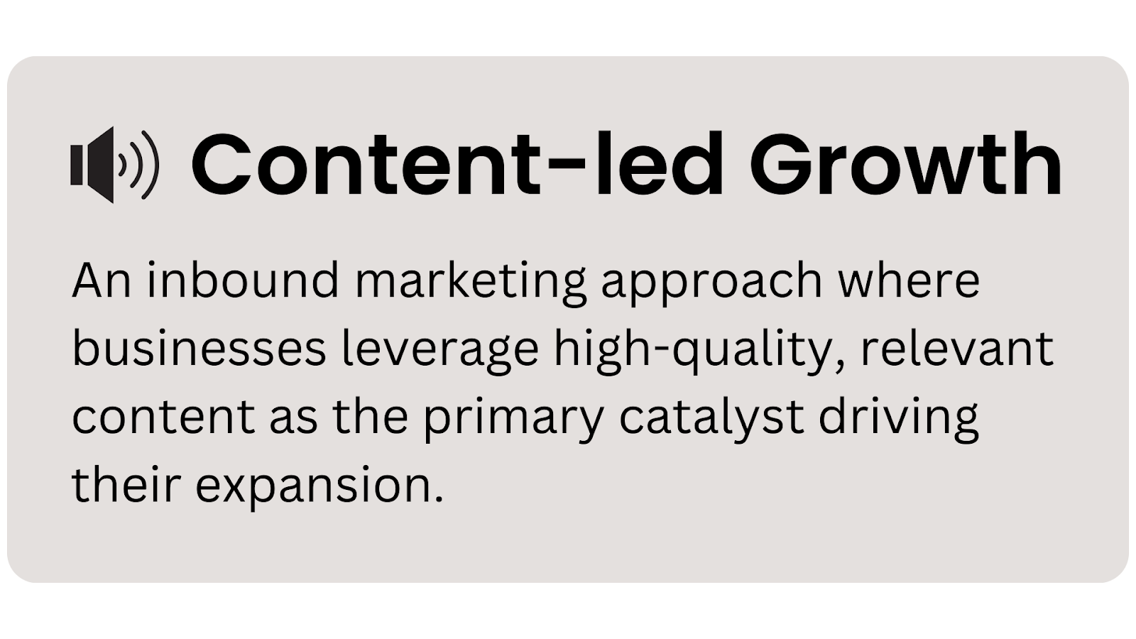 Content-led growth definition