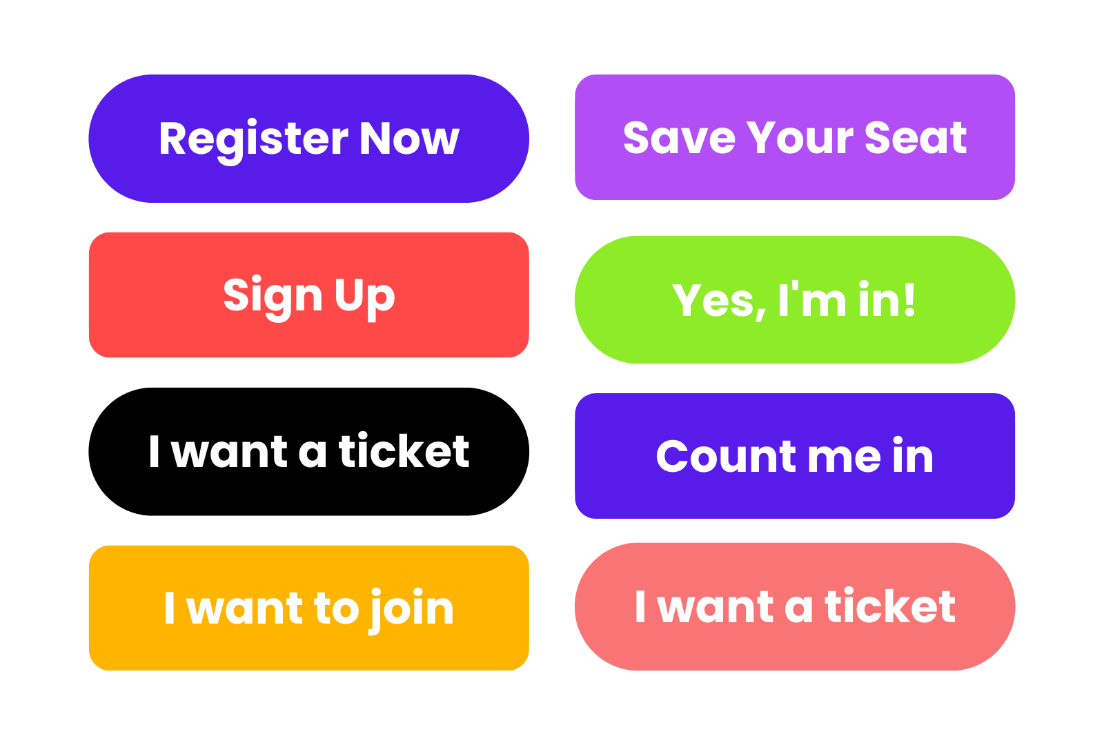 webinar landing page CTAs