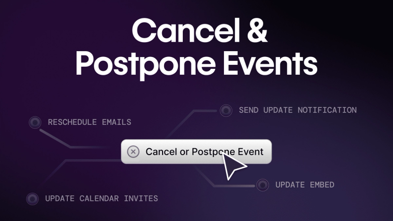 Cancel & Postpone Events
