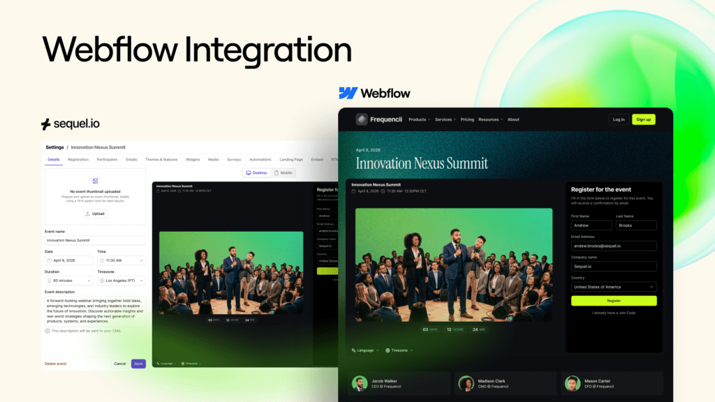 Sequel-Webflow Integration
