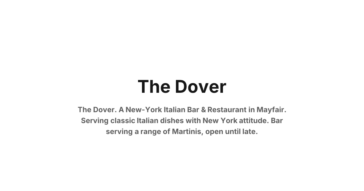 The Dover