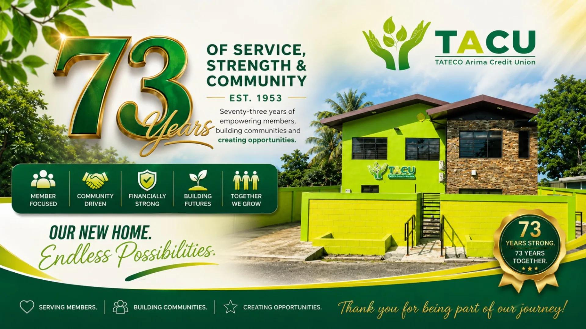 Celebrating 73 Years of Service