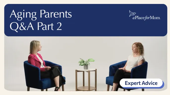 Thumbnail for video featuring Grace and Heidi discussing family dynamics and aging parents
