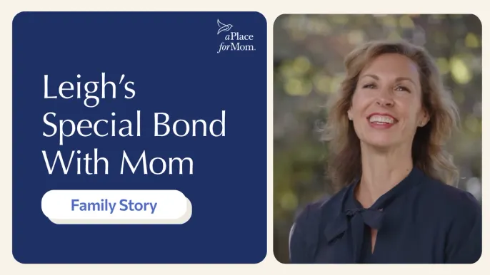 Thumbnail for video featuring Leigh discussing changing family roles as parents age