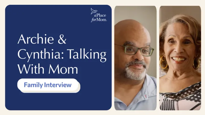 Thumbnail for video featuring Archie and Cynthia discussing aging parents and independence