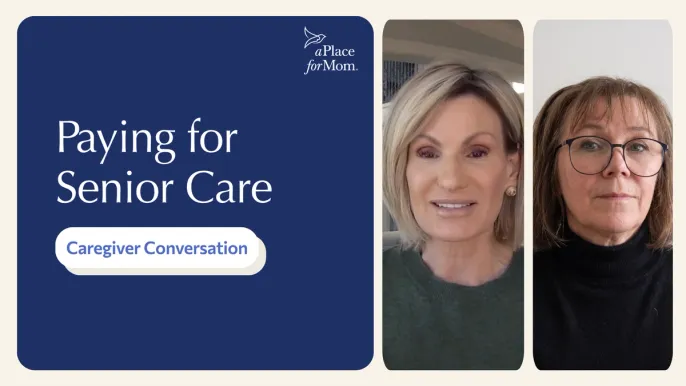 Thumbnail for video featuring Shannon and Martina discussing options for paying for senior care