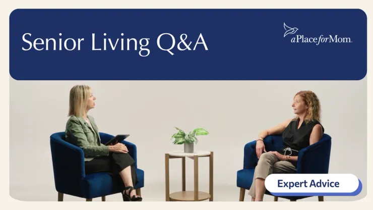 Thumbnail for video featuring Grace and Heidi discussing senior living Q&A