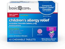 Amazon Basic Care Children's Allergy Relief, Loratadine Chewable Tablets, 5 mg, Antihistamine, 40 Count