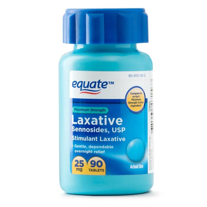 Equate - Maximum Strength Sennosides USP Laxative Tablets, 25 mg, 90 Count