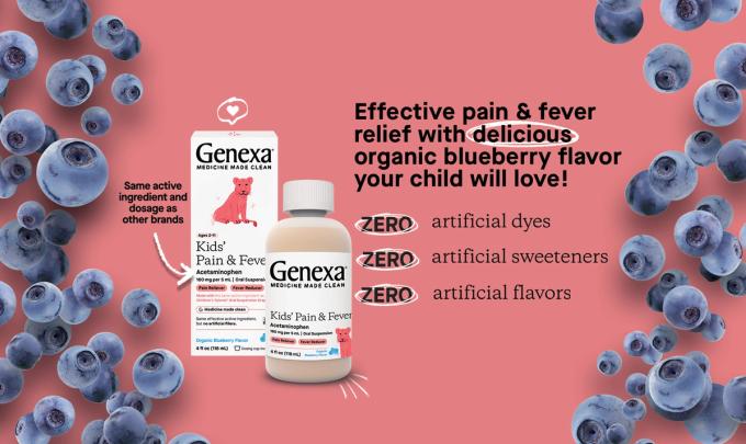 Kids' Pain & Fever Blueberry