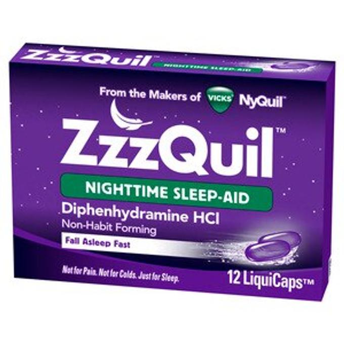 Vicks - ZzzQuil Nighttime Sleep Aid, Non-Habit Forming, Fall Asleep Fast and Wake Refreshed, LiquiCaps