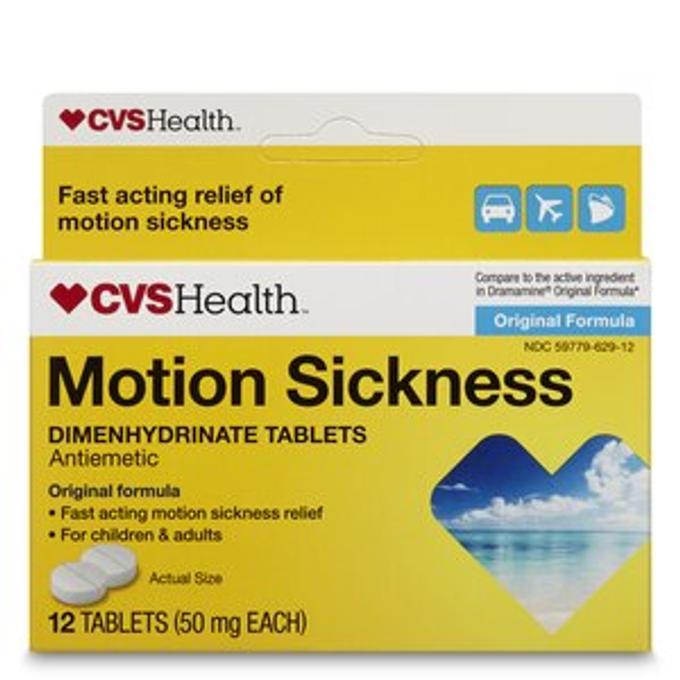 CVS - Health Motion Sickness Tablets Original Formula