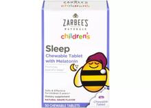 Zarbee's - Children's Sleep Tablets with Melatonin - Grape Flavor - 50ct