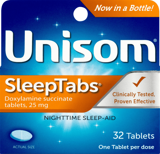 Unisom - SleepTabs Tablets (32 Ct), Sleep-Aid, Doxylamine succinate
