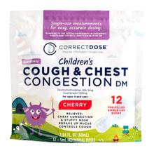 Correct Dose | Children's Cough & Chest Congestion DM | Dextromethorphan HBr & Guaifenesin | for Children Ages 4 -6 Years | Cherry Flavor | Single Use Vials | 12-5ml Premeasured Individual Doses