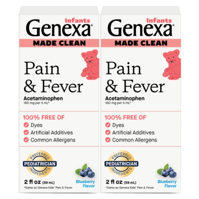 Infants Pain & Fever Blueberry 2PK image 1