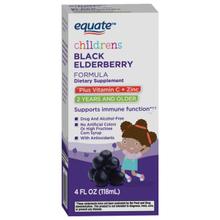 Equate - Children's Elderberry Syrup with Vitamin C and Zinc, 4 Fl Oz