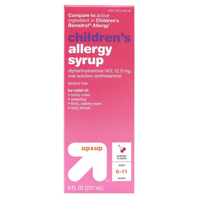 Children's Diphenhydramine HCI Allergy Relief Liquid - Cherry - 8 fl oz - up & up™