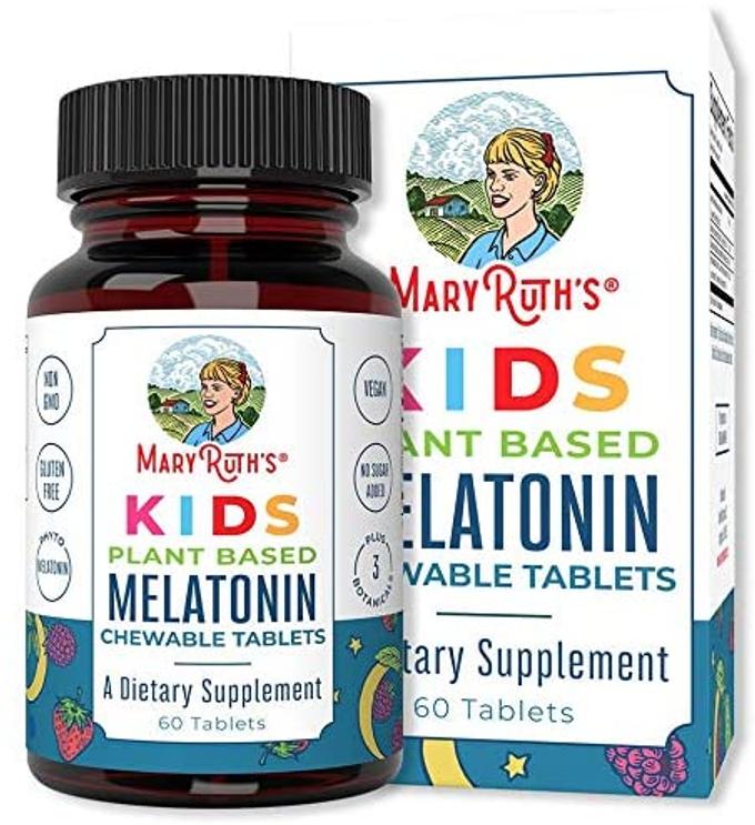 Kids Plant-Based Melatonin Chewable Tablets by MaryRuth's