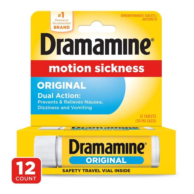 Dramamine - Motion Sickness Original Tablets - 12ct