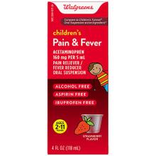Walgreens - Children's Pain & Fever Acetaminophen Oral Suspension 160 mg Strawberry